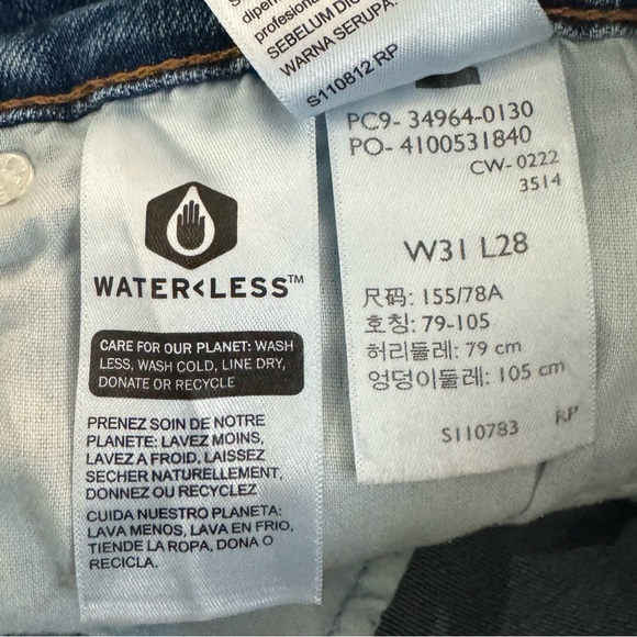 Levi’s Wedgie Straight Jeans High Rise Button Fly Cropped Women’s Size 31 - Picture 11 of 11